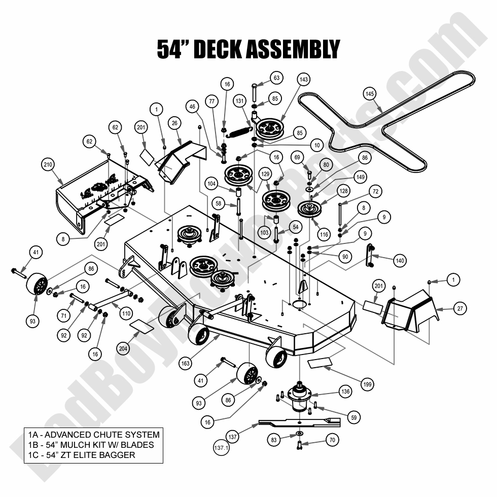 2021 ZT Elite - 54" Deck Assembly